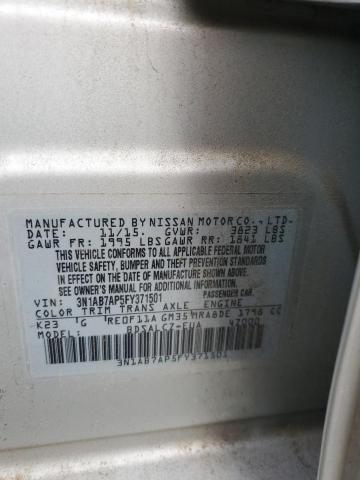 2015 NISSAN SENTRA S #3277067169