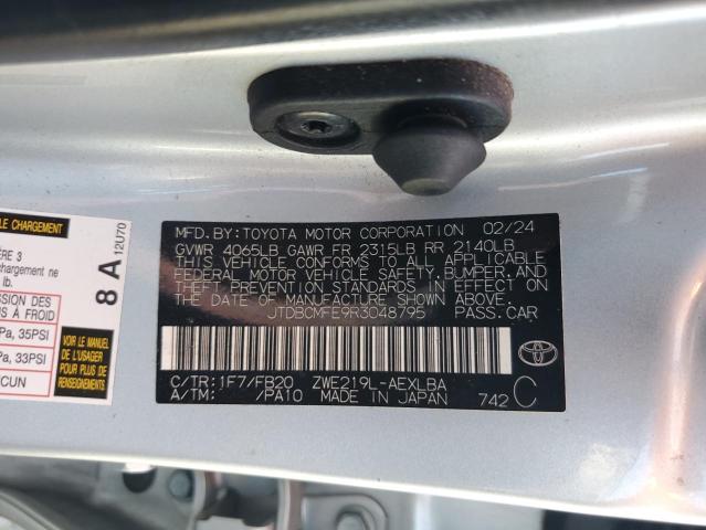 2024 TOYOTA COROLLA LE #3304023615