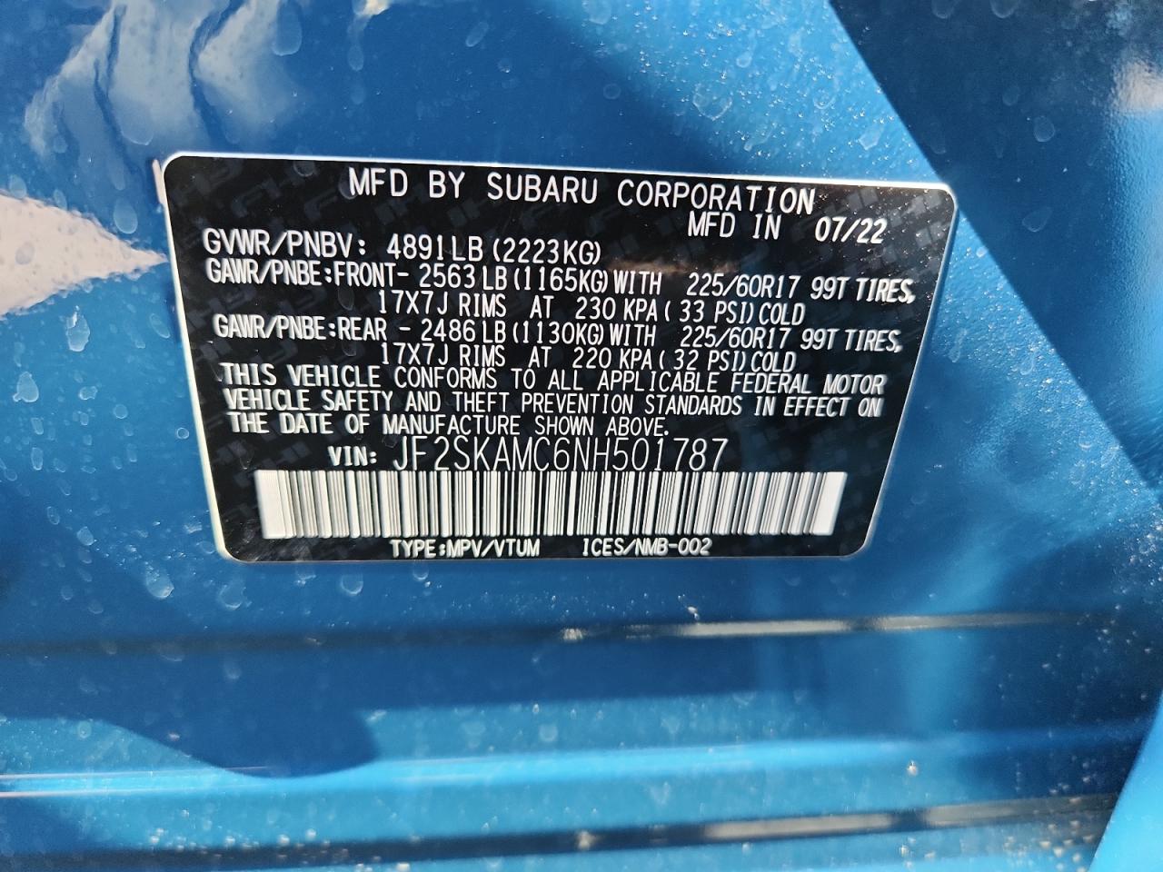 SUBARU FORESTER WILDERNESS