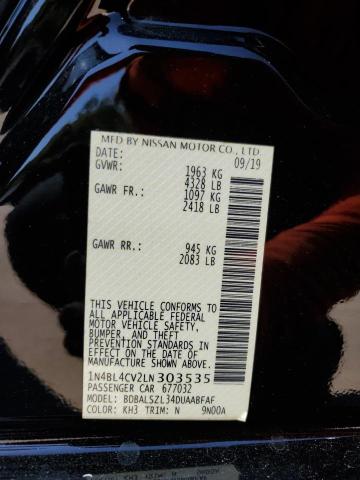 2020 NISSAN ALTIMA SR #3284612335