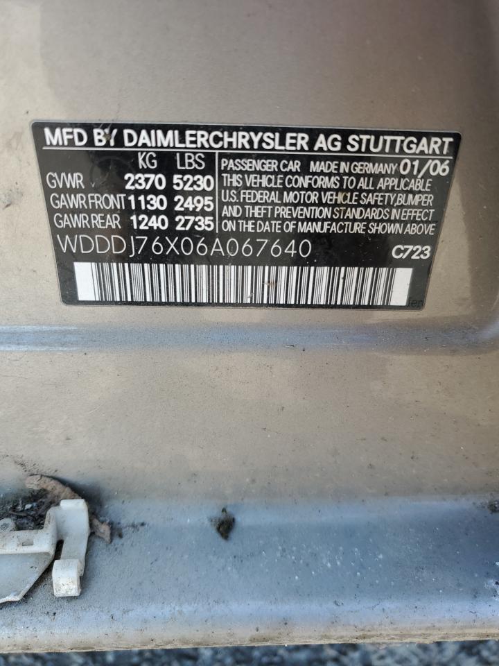 Lot #3279655918 2006 MERCEDES-BENZ CLS 55 AMG