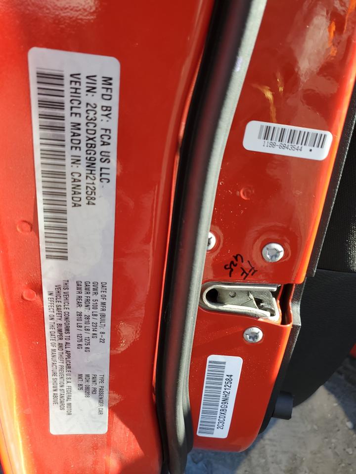 Lot #3317233178 2022 DODGE CHARGER SX