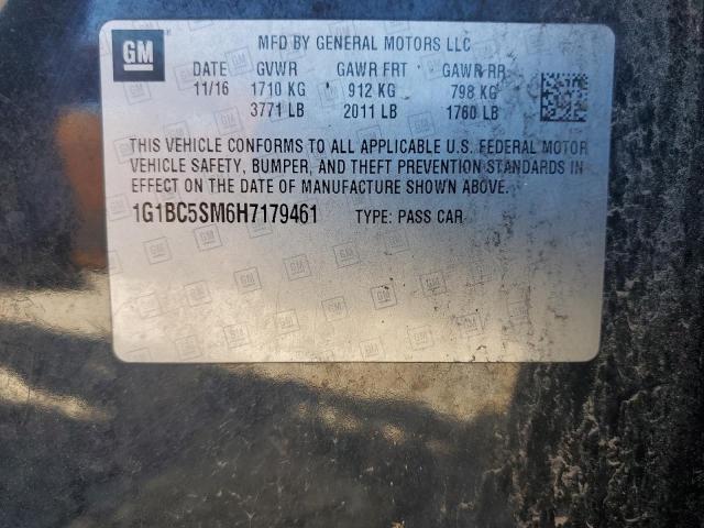 2017 CHEVROLET CRUZE LS - 1G1BC5SM6H7179461