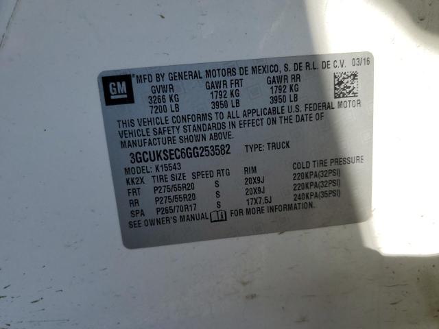 2016 CHEVROLET SILVERADO K1500 LTZ 3GCUKSEC6GG253582