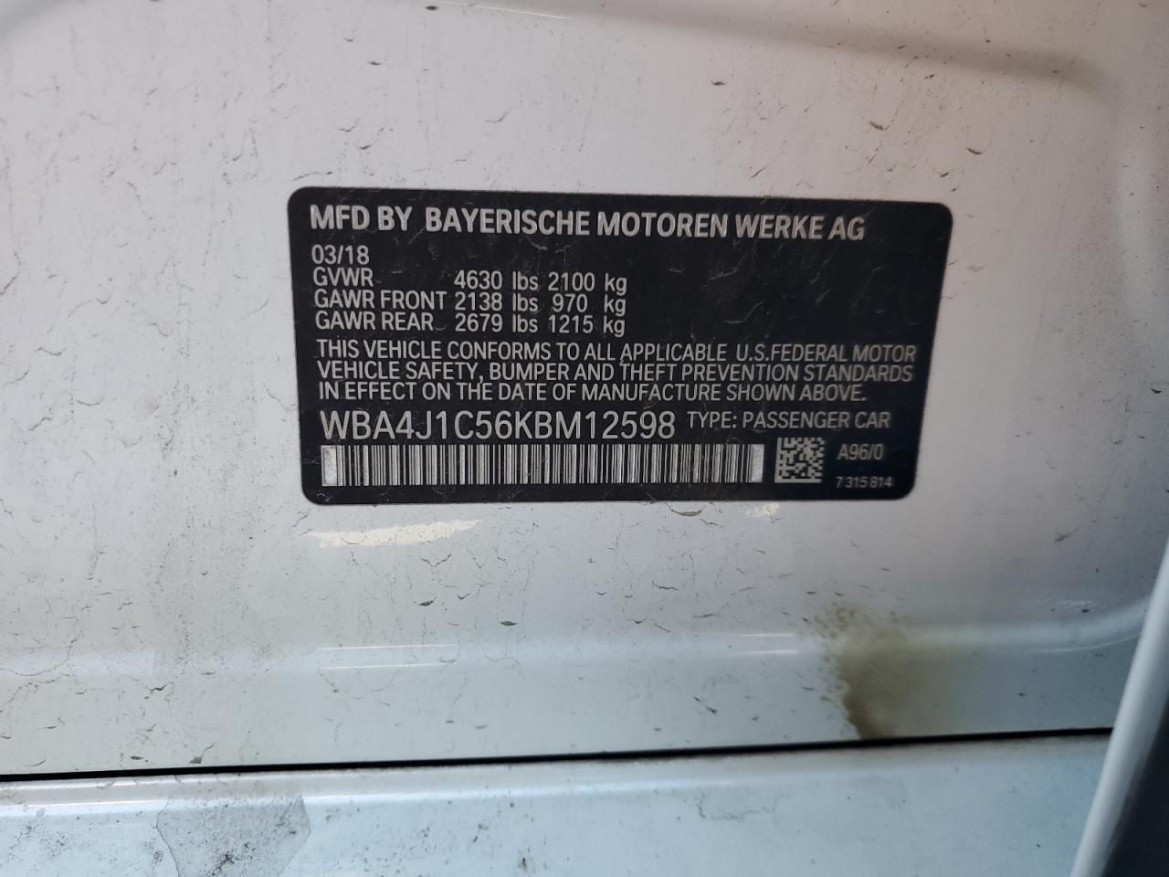 BMW 4 SERIES GRAN COUPE GRAN COUPE