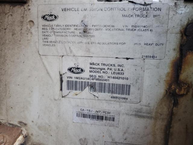 2015 MACK 600 LEU600 #3315998090