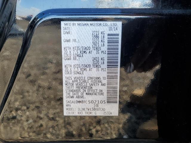 2015 INFINITI QX60 5N1AL0MM8FC502105