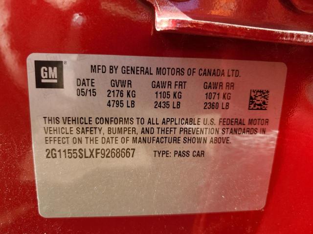 2015 CHEVROLET IMPALA LTZ 2G1155SLXF9268667