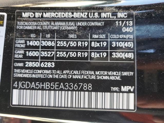 2014 MERCEDES-BENZ ML 350 4MA - 4JGDA5HB5EA336788