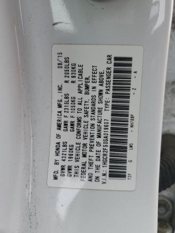 2016 HONDA ACCORD SPORT - 1HGCR2F50GA019607