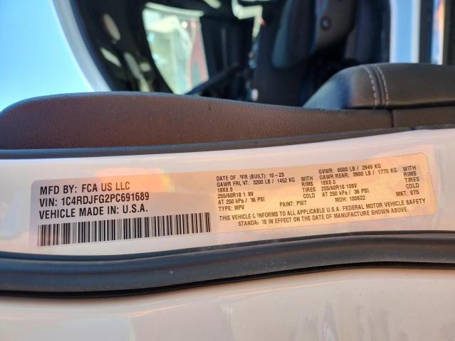 2023 DODGE DURANGO PU - 1C4RDJFG2PC691689