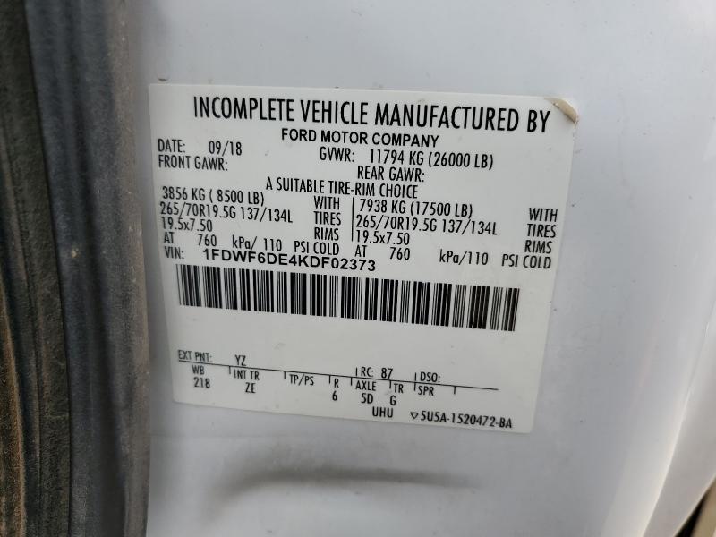 2019 FORD F650 SUPER #3306633858