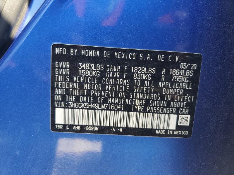 2020 HONDA FIT LX - 3HGGK5H49LM716041