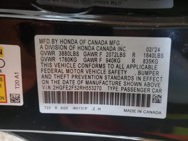 2024 HONDA CIVIC SPOR #3309363973