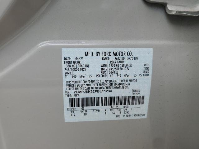 2023 LINCOLN NAUTILUS R - 2LMPJ8K92PBL11234