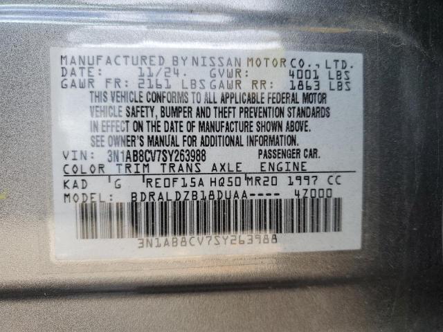 2025 NISSAN SENTRA SV - 3N1AB8CV7SY263988