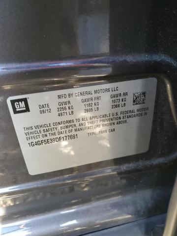 2013 BUICK LACROSSE PREMIUM - 1G4GF5E39DF177691