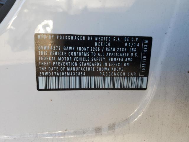 2014 VOLKSWAGEN JETTA SE - 3VWD17AJ0EM430854