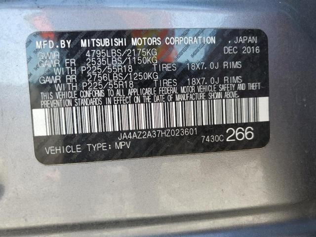 2017 MITSUBISHI OUTLANDER - JA4AZ2A37HZ023601