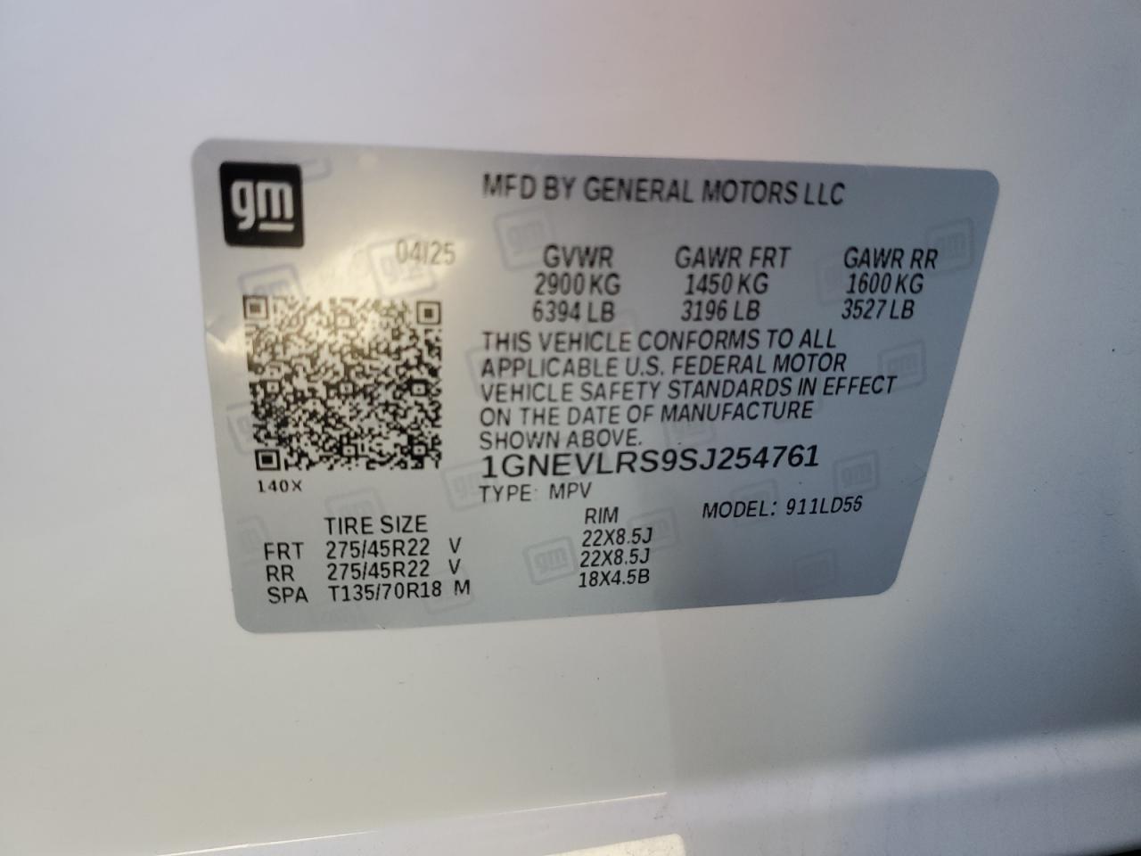 CHEVROLET TRAVERSE RS