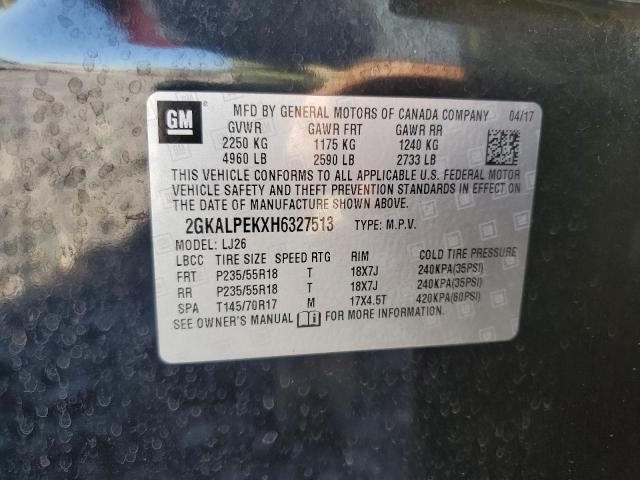 2017 GMC TERRAIN SL - 2GKALPEKXH6327513