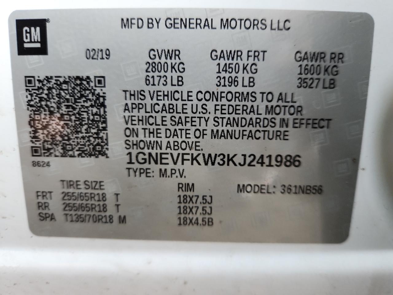 CHEVROLET TRAVERSE LS