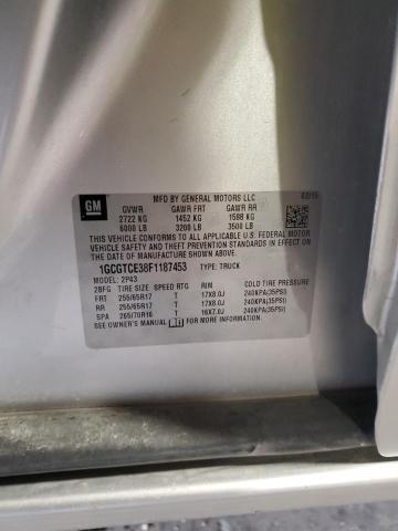 2015 CHEVROLET COLORADO Z 1GCGTCE38F1187453