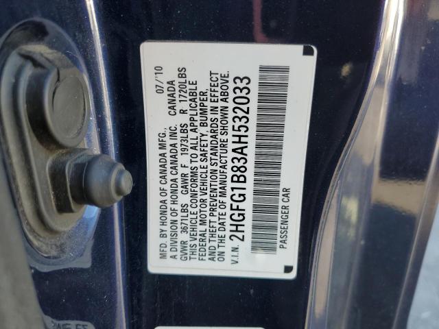 2010 HONDA CIVIC EX - 2HGFG1B83AH532033