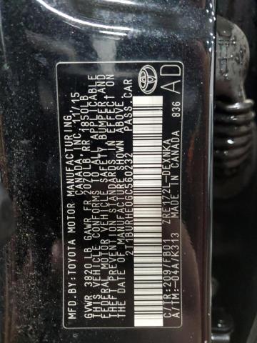 2016 TOYOTA COROLLA L - 2T1BURHE0GC560232