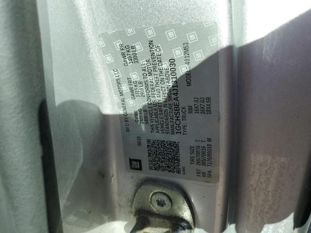 2018 CHEVROLET COLORADO 1GCHSBEA4J1310030