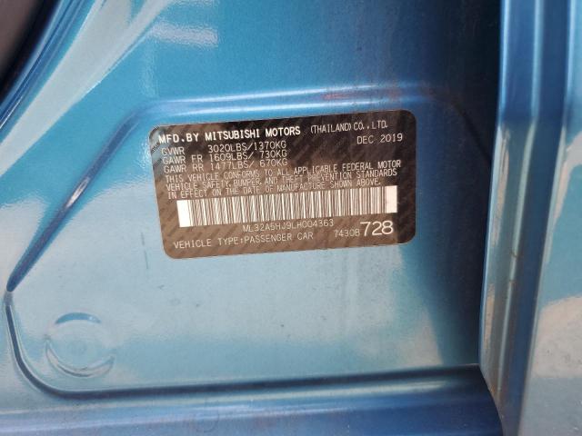 2020 MITSUBISHI MIRAGE LE ML32A5HJ9LH004363