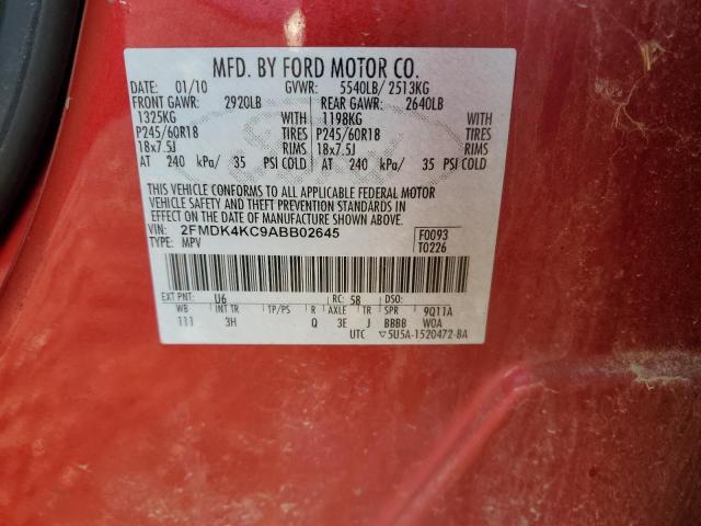 2010 FORD EDGE LIMIT - 2FMDK4KC9ABB02645