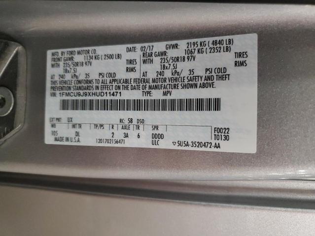 2017 FORD ESCAPE TIT #3285712649