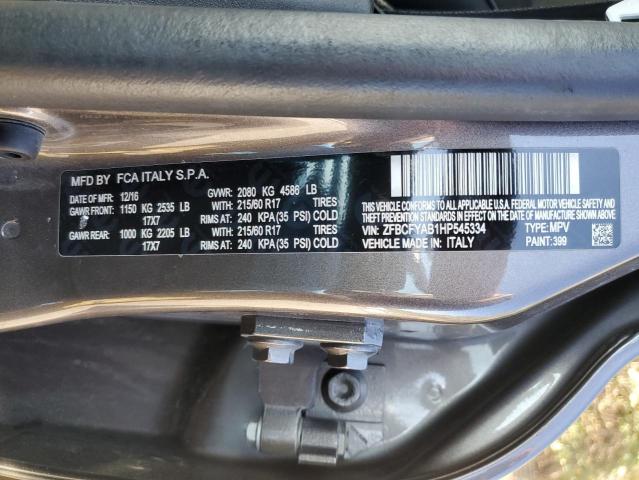 2017 FIAT 500X POP ZFBCFYAB1HP545334