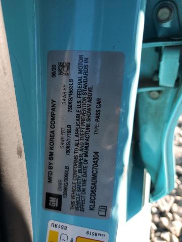 2021 CHEVROLET SPARK 1LT - KL8CD6SA0MC704304