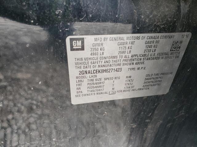 2017 CHEVROLET EQUINOX LT - 2GNALCEK8H6271423