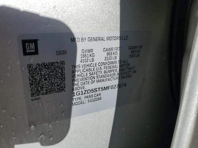 2021 CHEVROLET MALIBU LT #3297219388