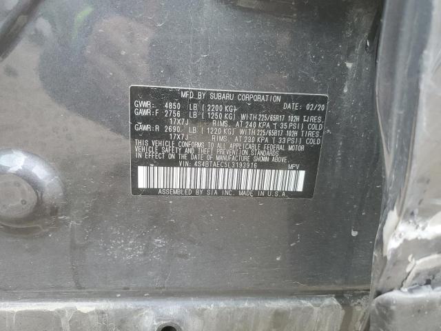 2020 SUBARU OUTBACK PR 4S4BTAEC5L3193916