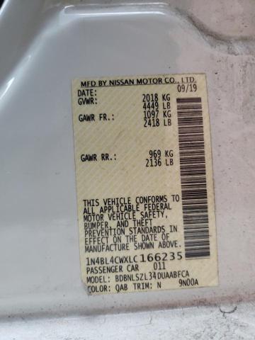 2020 NISSAN ALTIMA SR #3282506873