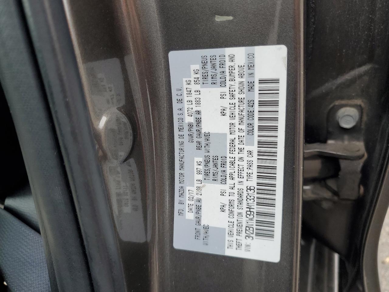 MAZDA 3 GRAND TOURING