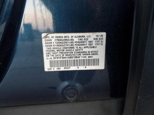 2010 HONDA PILOT EX - 5FNYF3H41AB010842