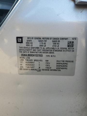 2017 CHEVROLET EQUINOX LS 2GNALBEK5H1537603