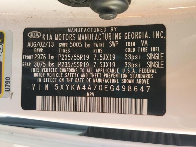 2014 KIA SORENTO SX #3291436160