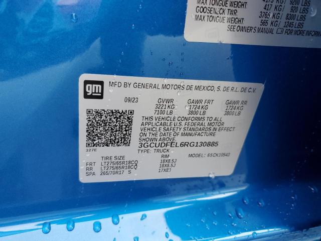 2024 CHEVROLET SILVERADO K1500 LT TRAIL BOSS 3GCUDFEL6RG130885