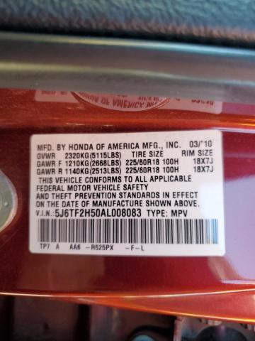 2010 HONDA ACCORD CRO - 5J6TF2H50AL008083