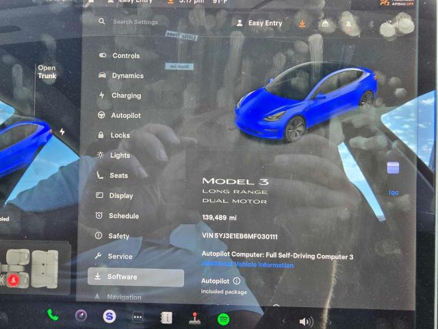 2021 TESLA MODEL 3 5YJ3E1EB6MF030111