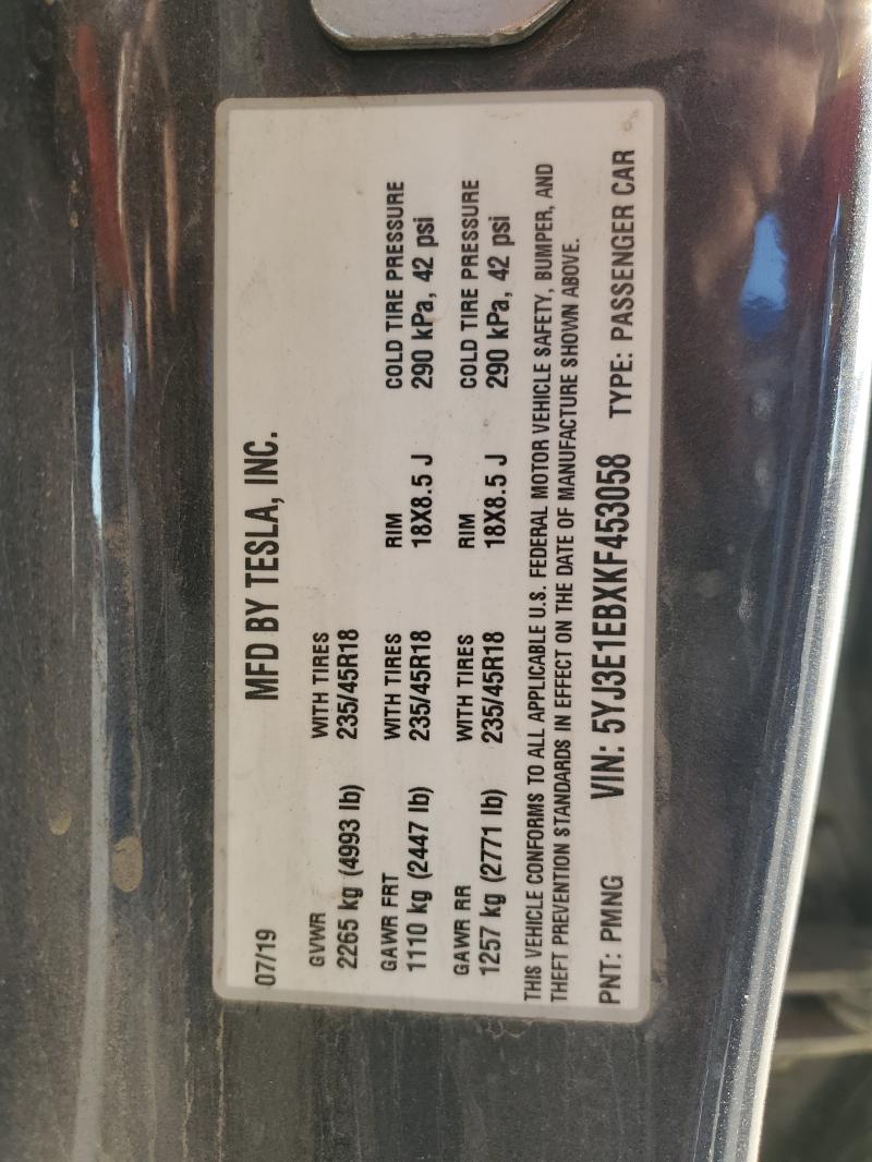 2019 TESLA MODEL 3 #3311724240