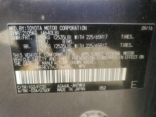 2017 TOYOTA RAV4 XLE - JTMRFREV7HJ116445