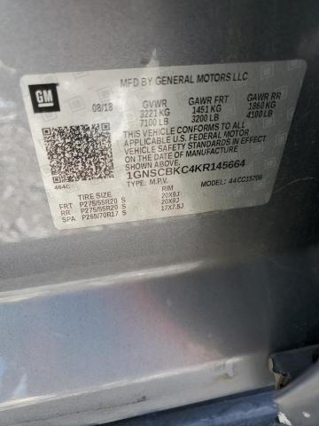 2019 CHEVROLET TAHOE C1500 LT 1GNSCBKC4KR145664