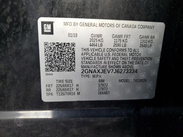 2018 CHEVROLET EQUINOX LT - 2GNAXJEV7J6273334